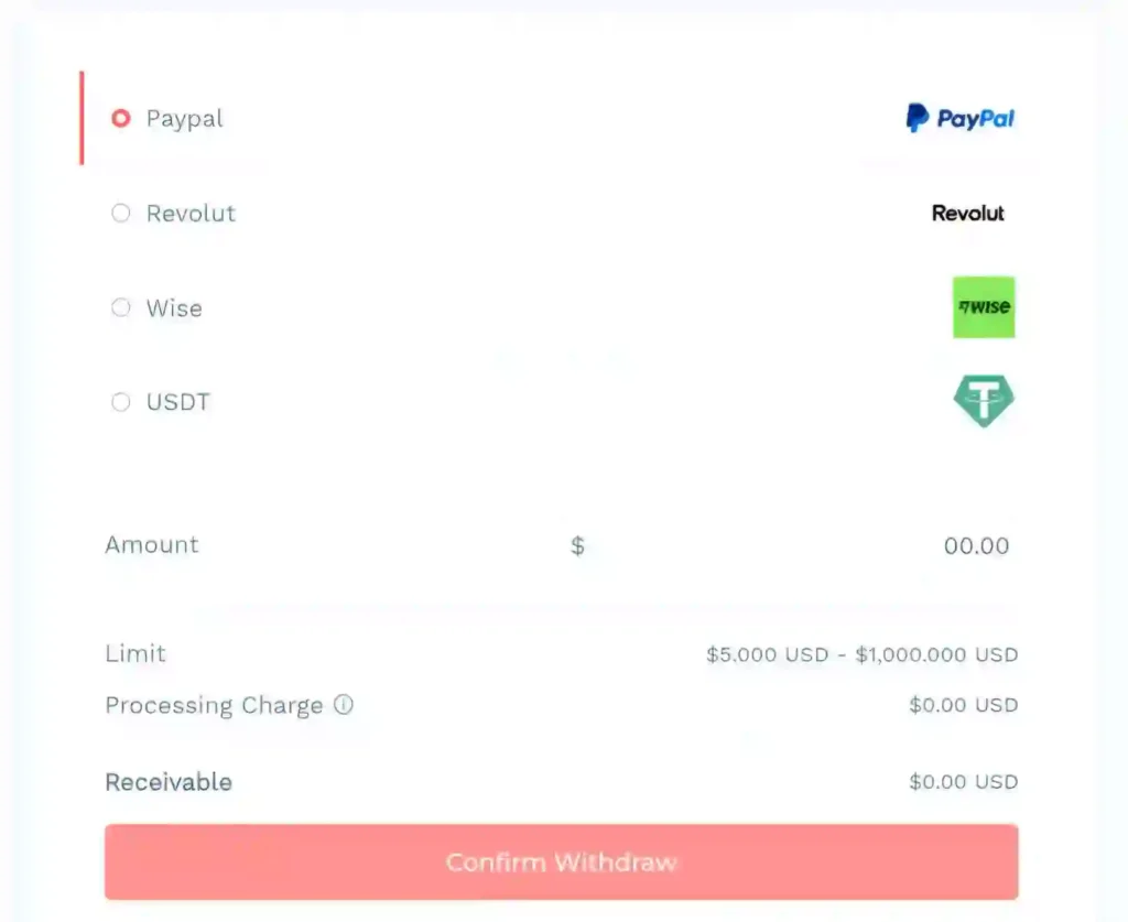 picoworkers withdrawal