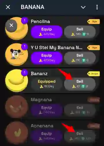 what is the use of peels in banana telegram bot